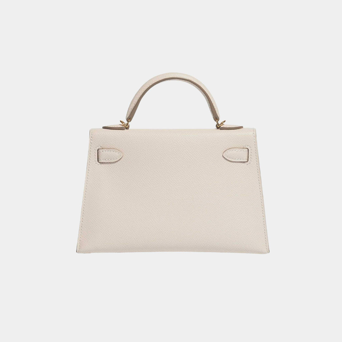 Hermes Kelly Mini II 20 Epsom Craie GHW، ظهر