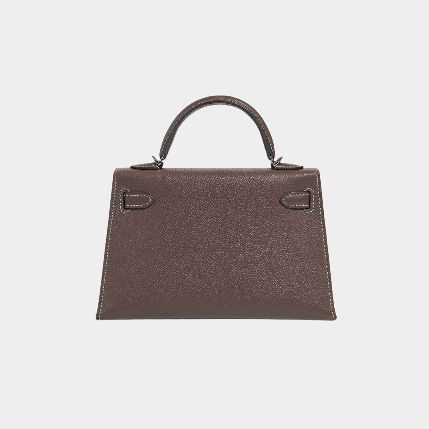 Hermes Kelly Mini II 20 Epsom Etoupe PHW, Back