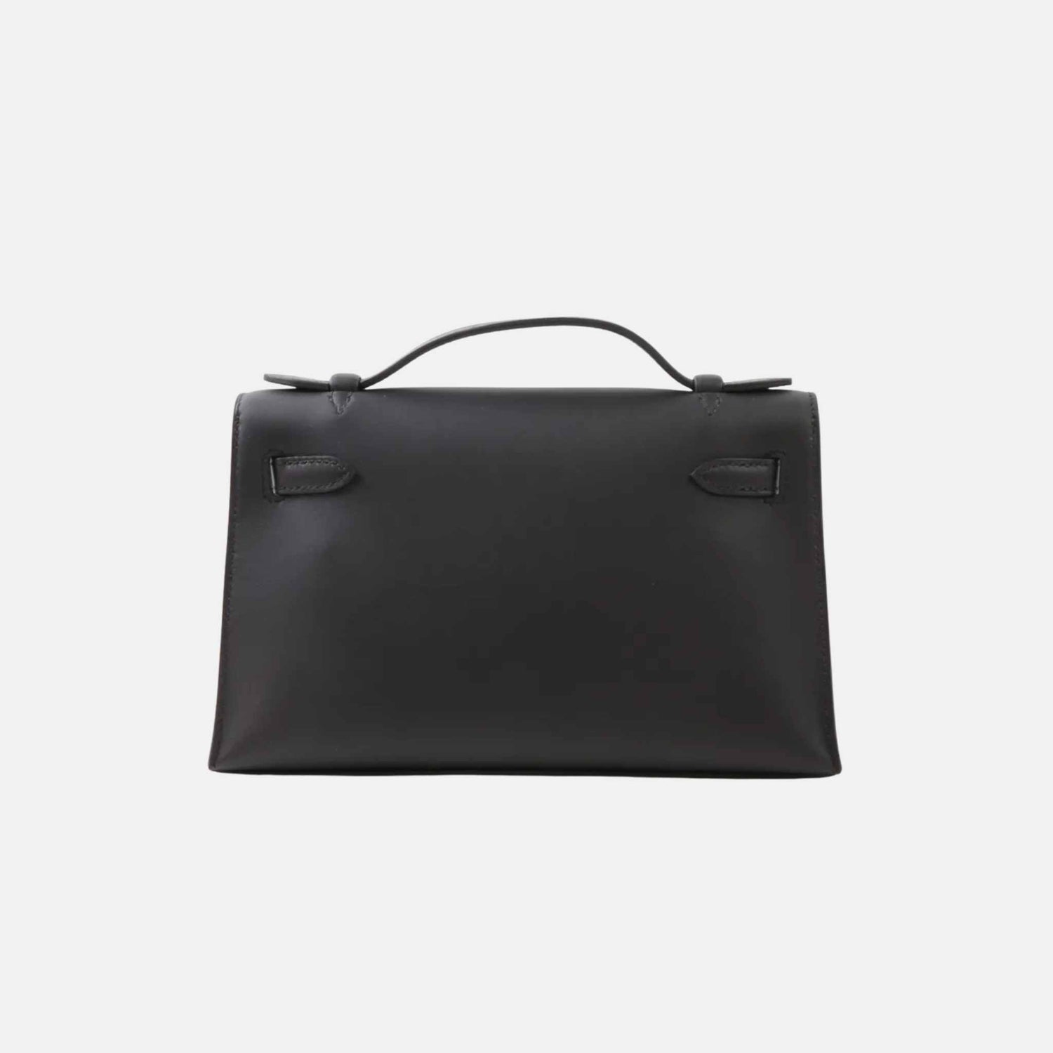 Hermes Kelly Pochette Swift Black GHW, Back
