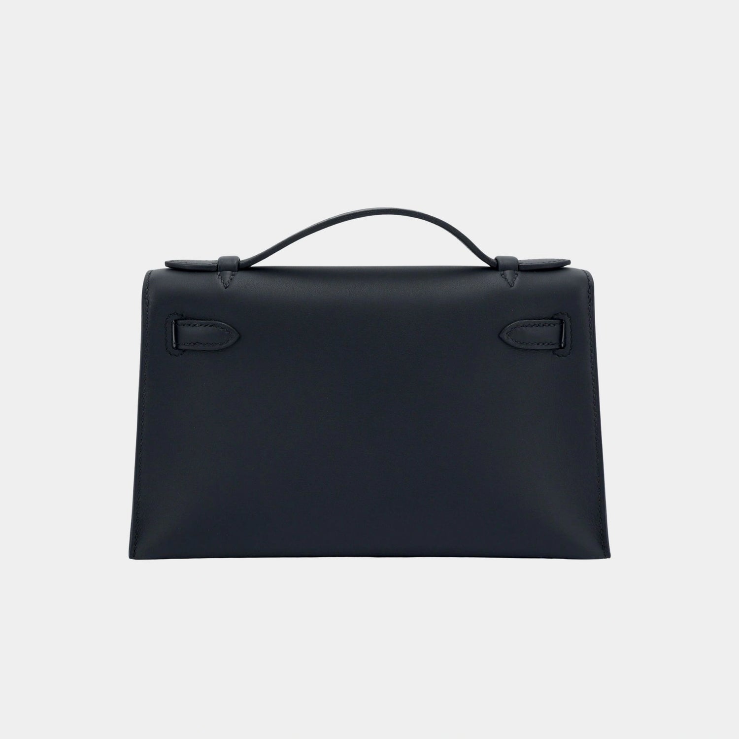 Hermes Kelly Pochette Swift Black PHW, Back