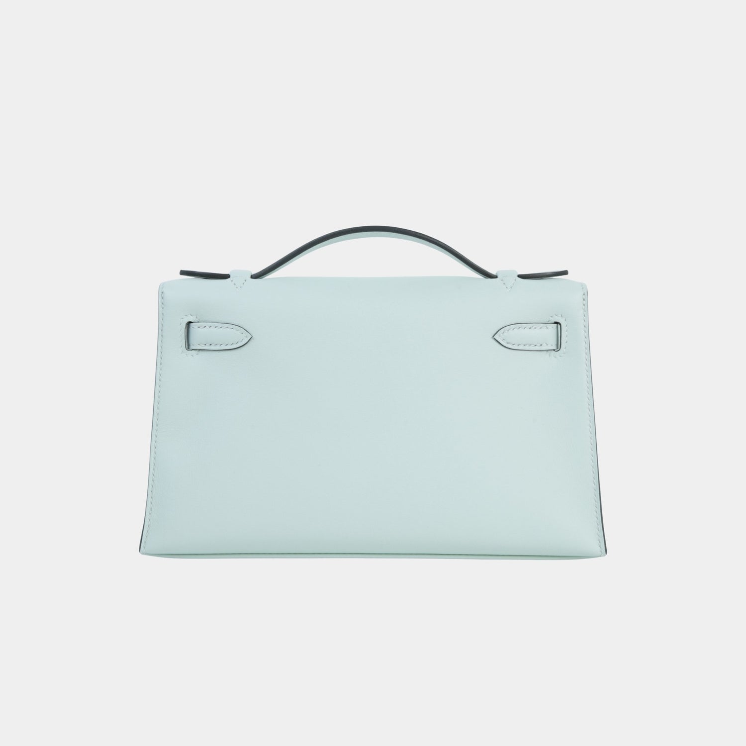 Hermes Kelly Pochette Swift Vert Peppermint PHW, Back