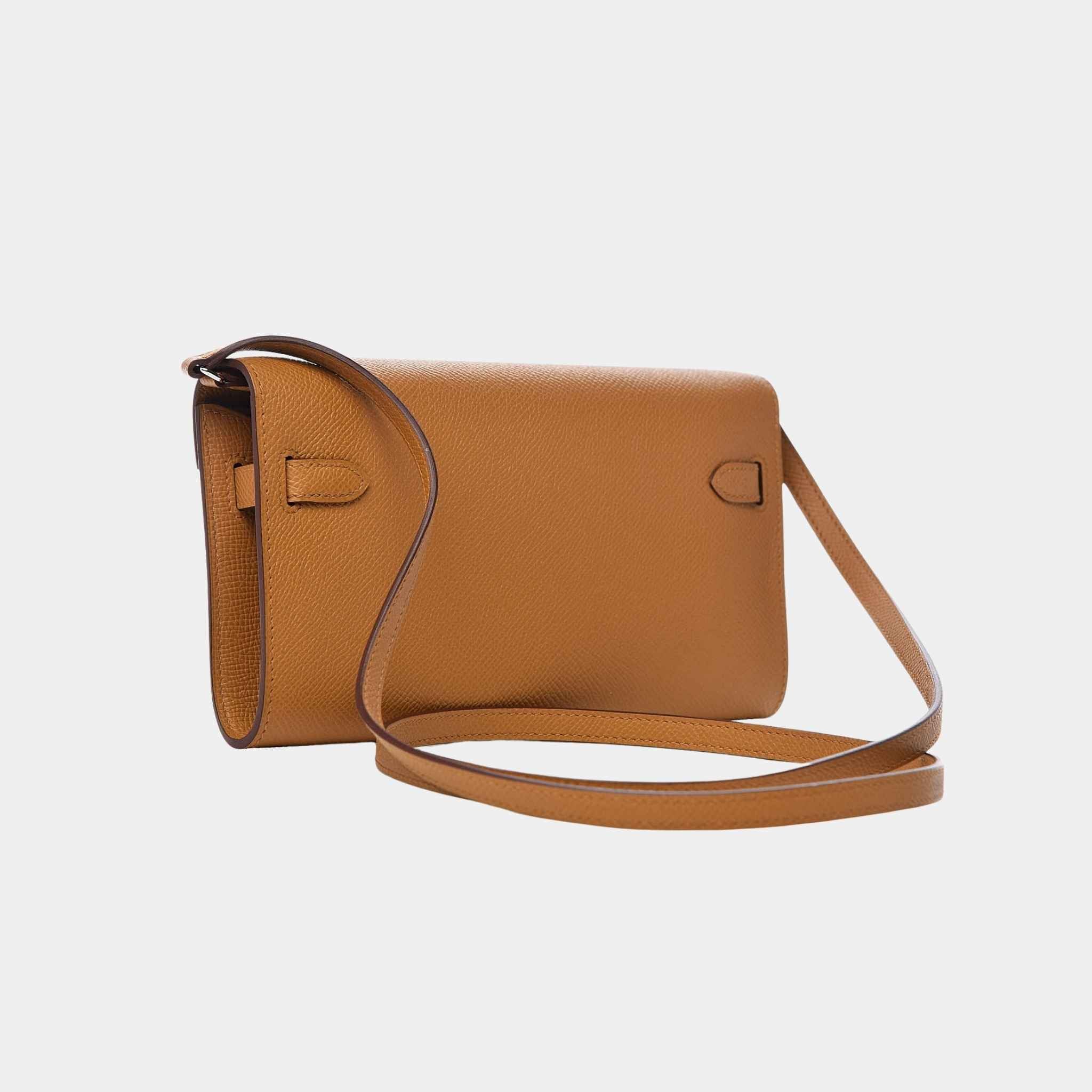 Hermes Kelly Wallet To Go Sesame PHW, Back