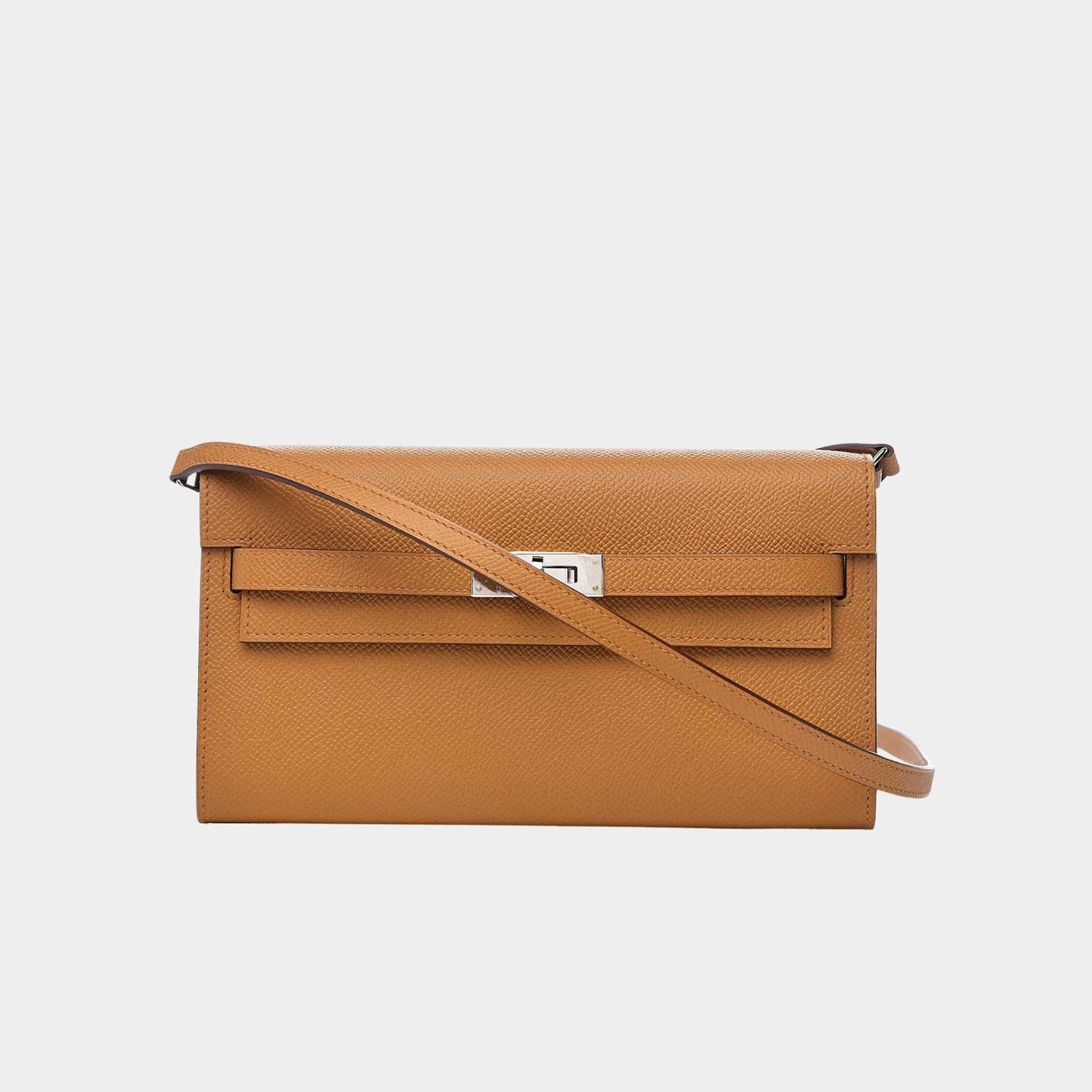 Hermes Kelly Wallet To Go Sesame PHW, Front