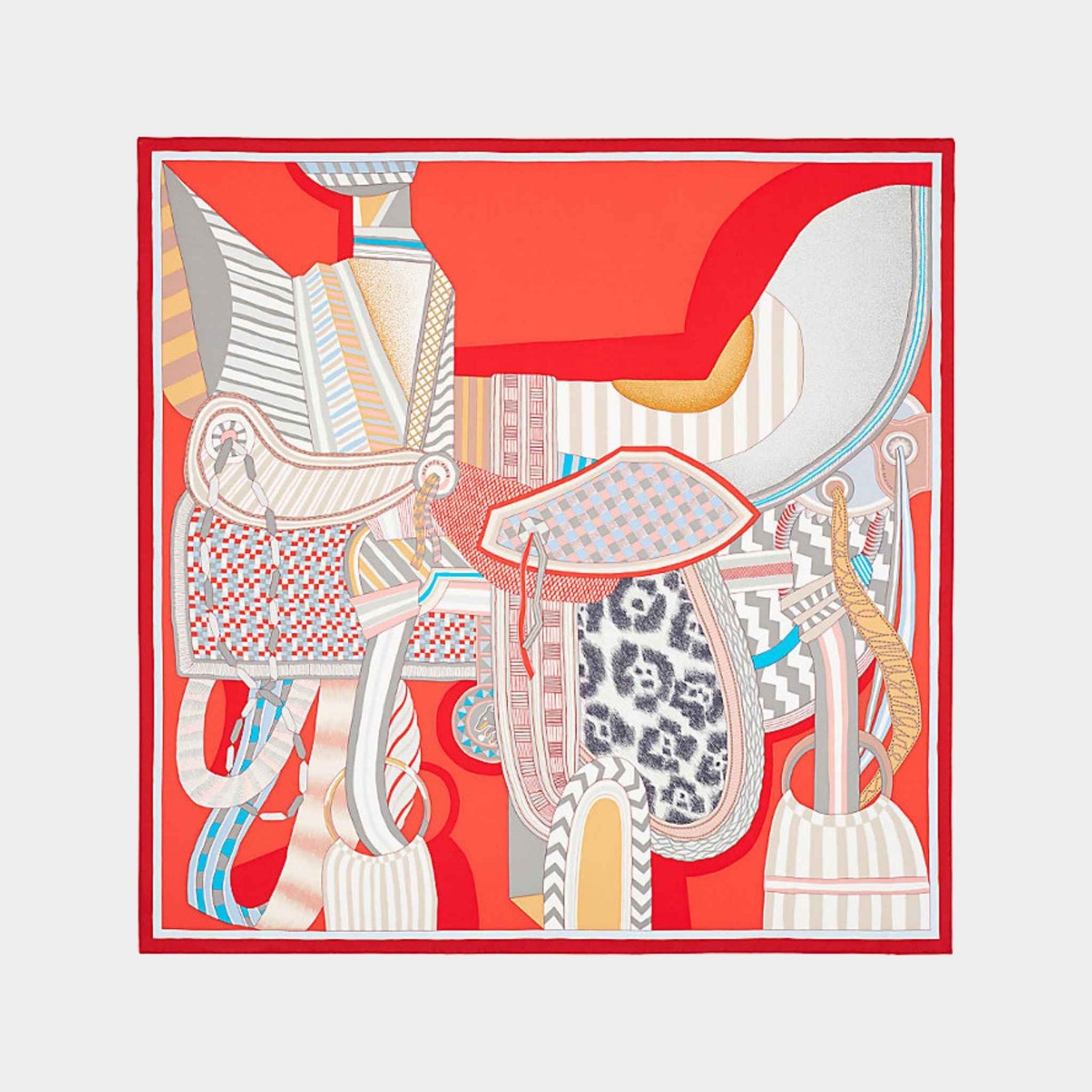 Hermes La Selle Imaginaire scarf 90, front