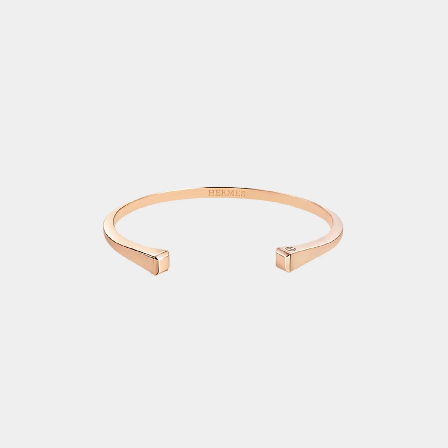 Hermes Forge Nail Bracelet Rose Gold, Front