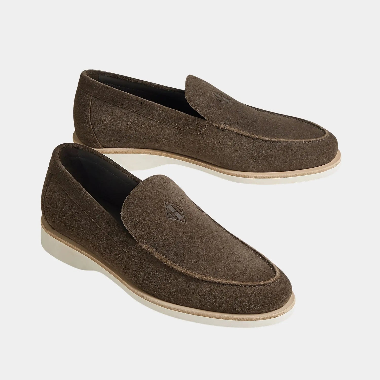Hermes Low Loafer Suede Calfskin, Ecorce, Front
