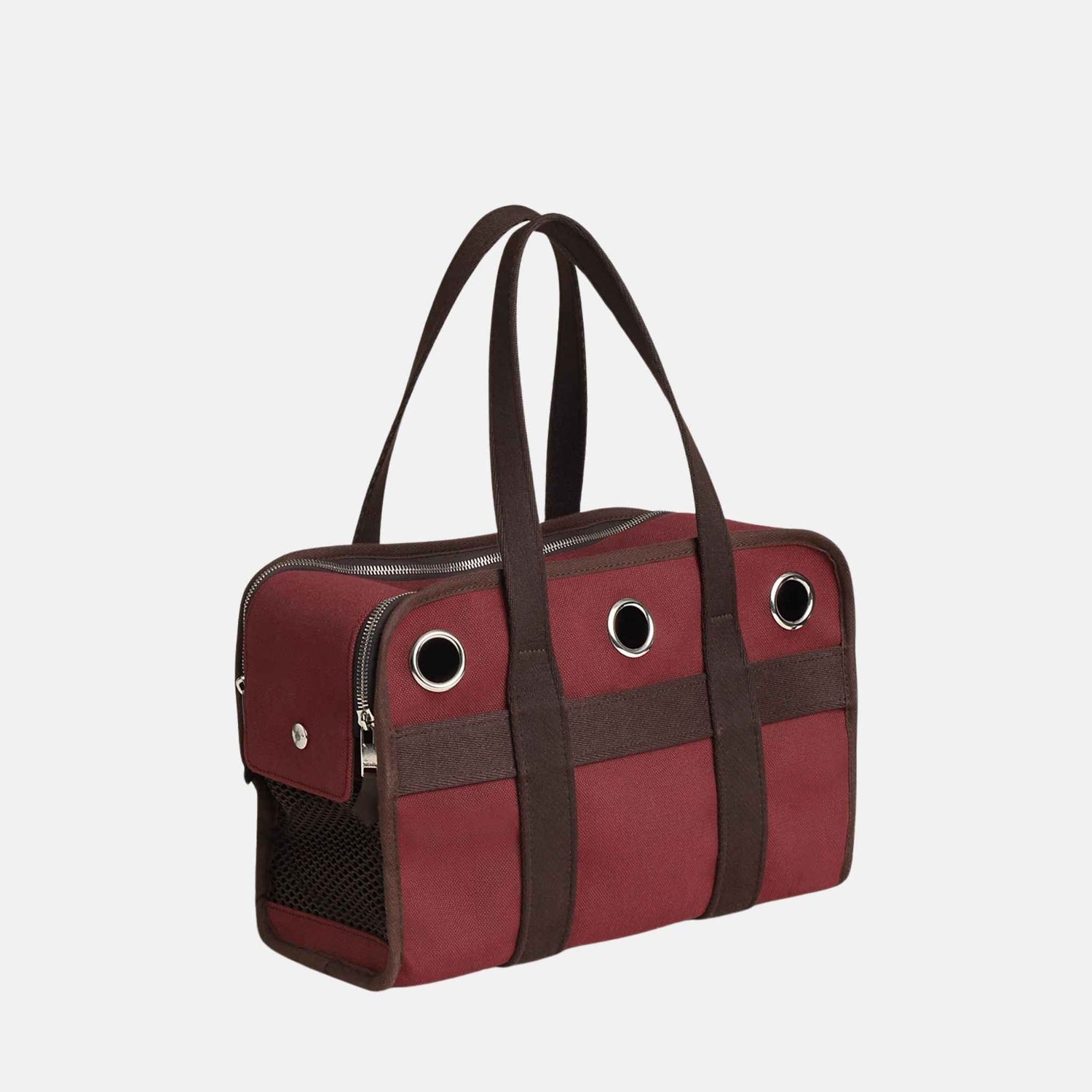 Hermes Luxury Carrying Bag For Dogs, Red, Side