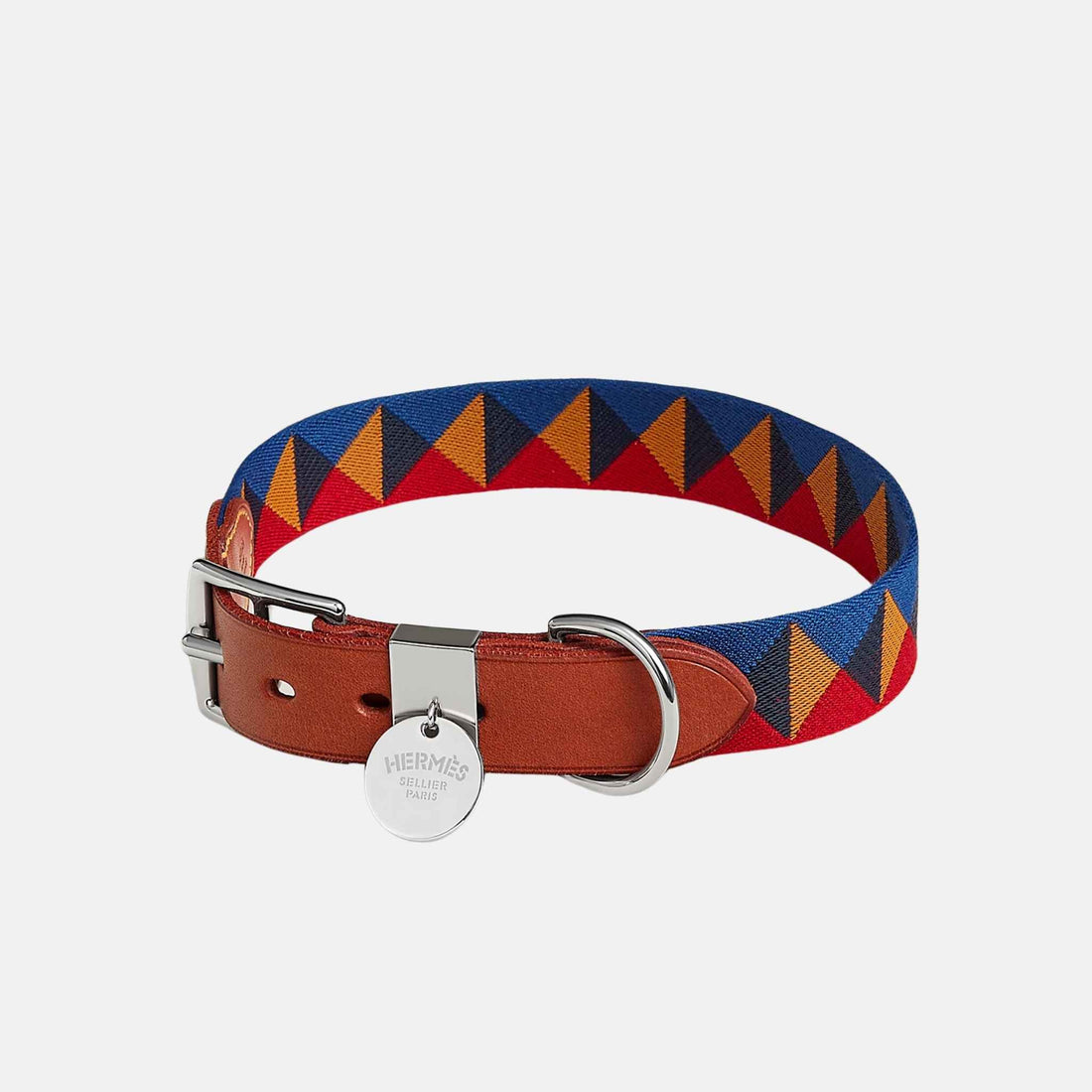Hermes Medor Luxury Dog Collar, Feu