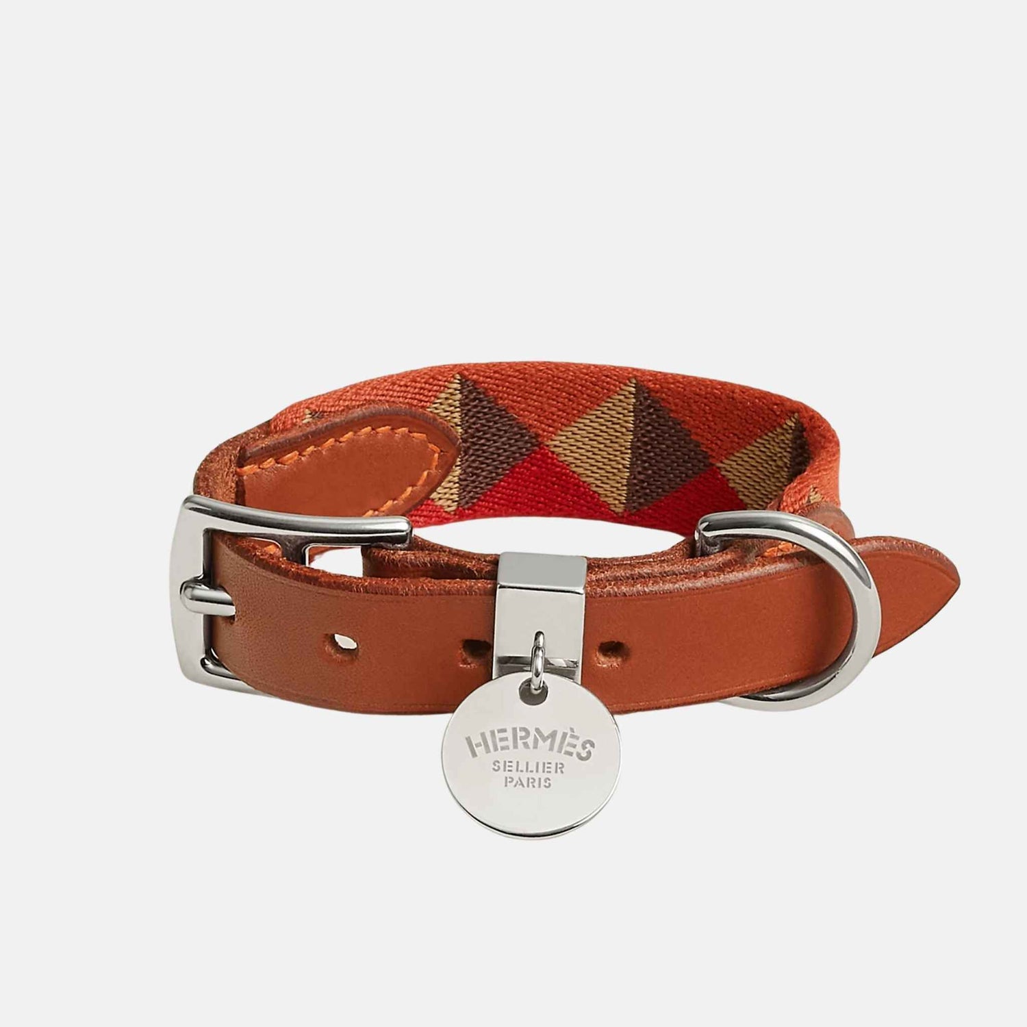 Hermes Medor Luxury Dog Collar, Paille