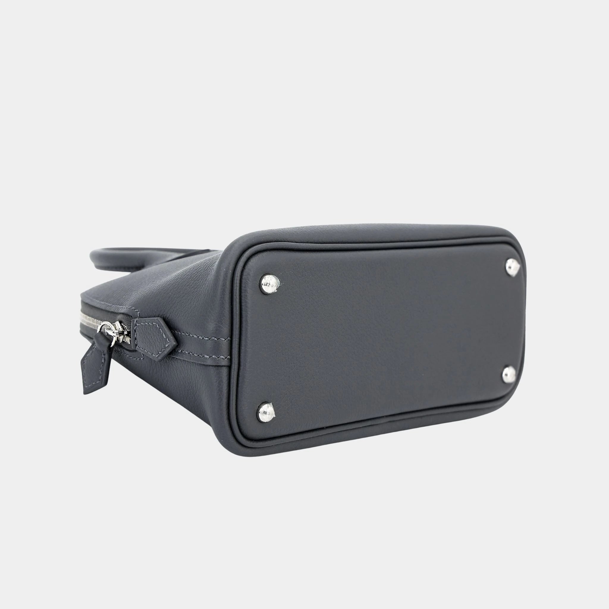 Hermes Mini Bolide Evercolor Ardoise PHW, Bottom