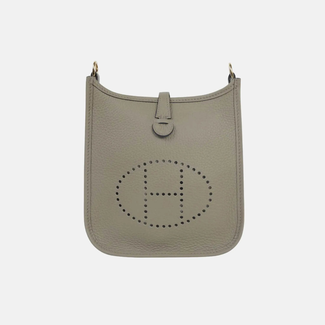 Hermes Mini Evelyne TPM Amazone 112 Clemence Beige Marfa GHW, Front