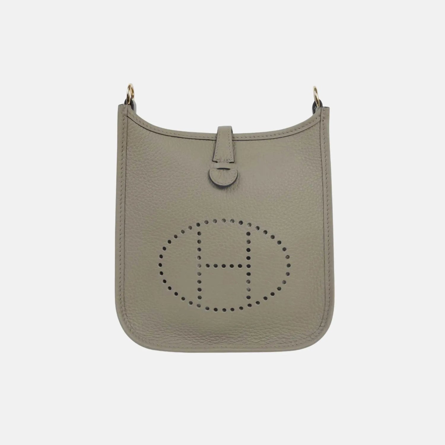 Hermes Mini Evelyne TPM Amazone 112 Clemence Beige Marfa GHW, Front
