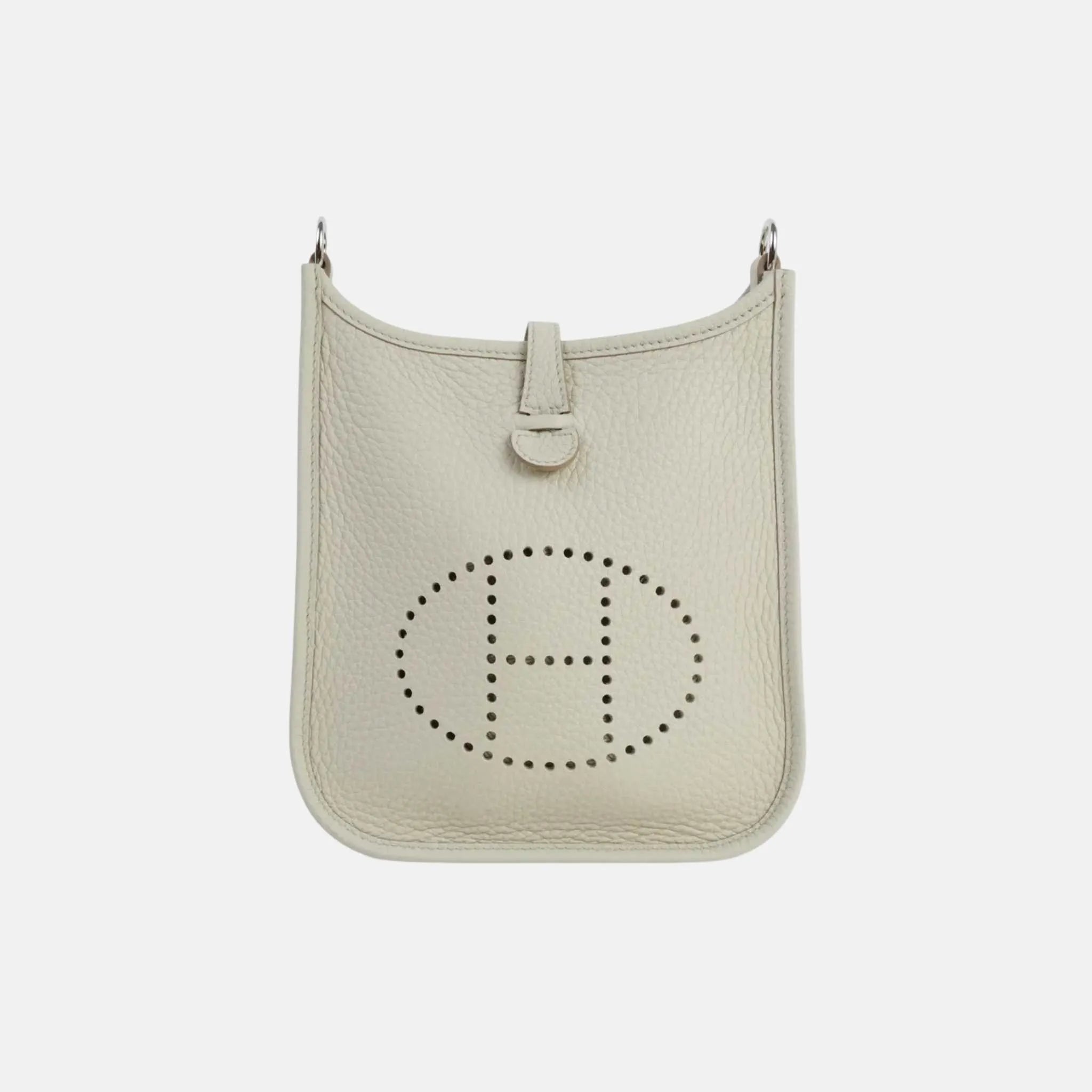 Hermes Mini Evelyne TPM Amazone 112 Clemence Beton PHW, Front
