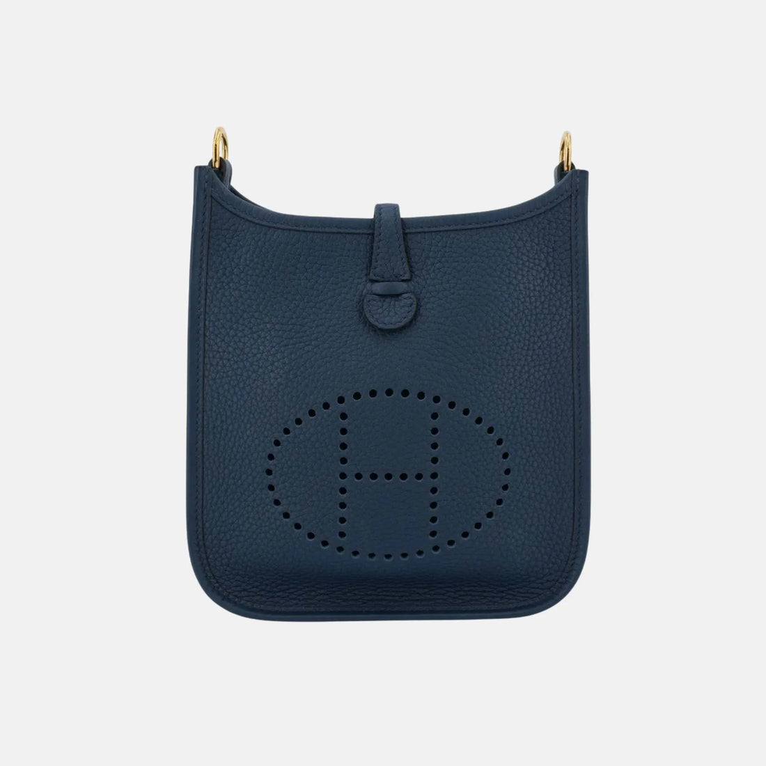 Hermes Mini Evelyne TPM Amazone 112 Clemence Bleu de Prusse GHW, Front