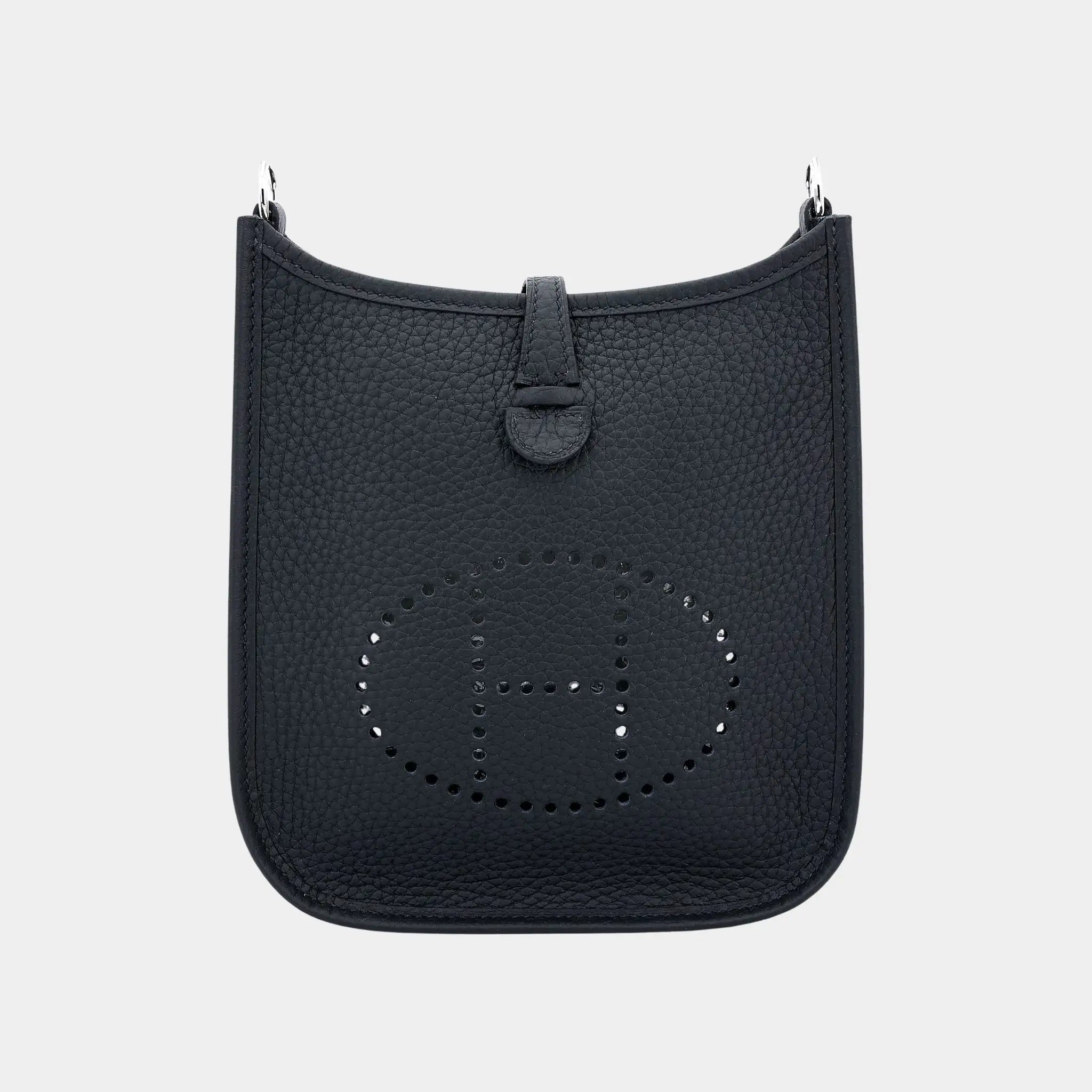 Hermes Mini Evelyne TPM Amazone 112 Clemence Nior PHW, Front