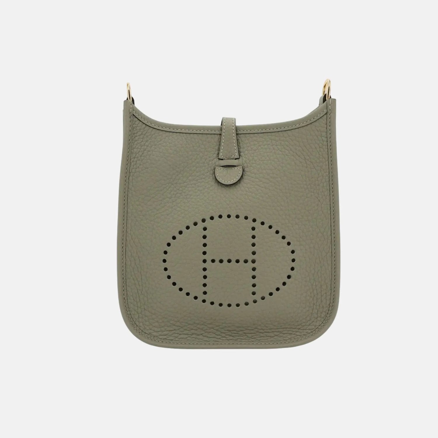 Hermes Mini Evelyne TPM Amazone 112 Clemence Sauge GHW, Front