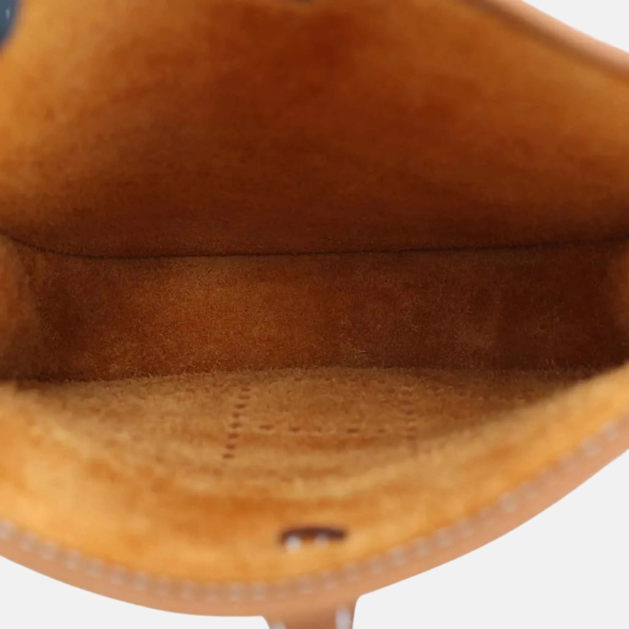 Hermes Mini Evelyne TPM Amazone 112 Clemence Wool Gold PHW, Interior