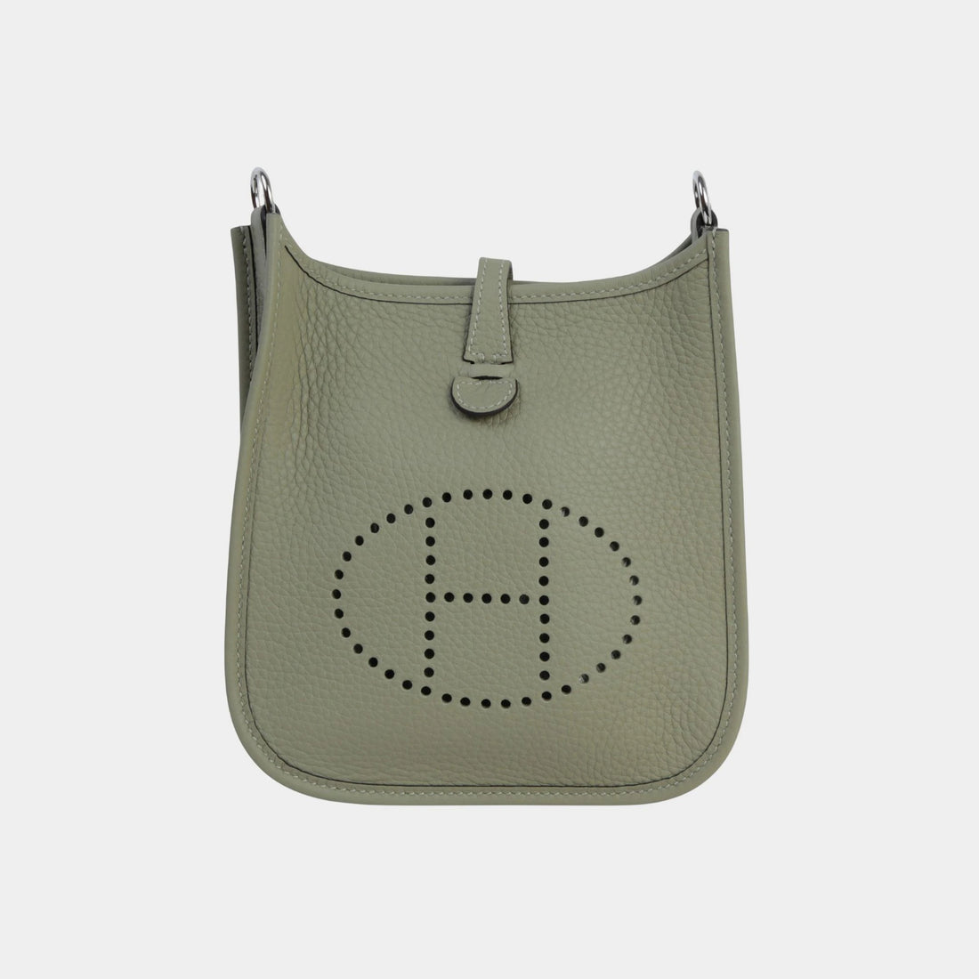 Hermes Mini Evelyne TPM Amazone 98 Clemence Sauge PHW, Front