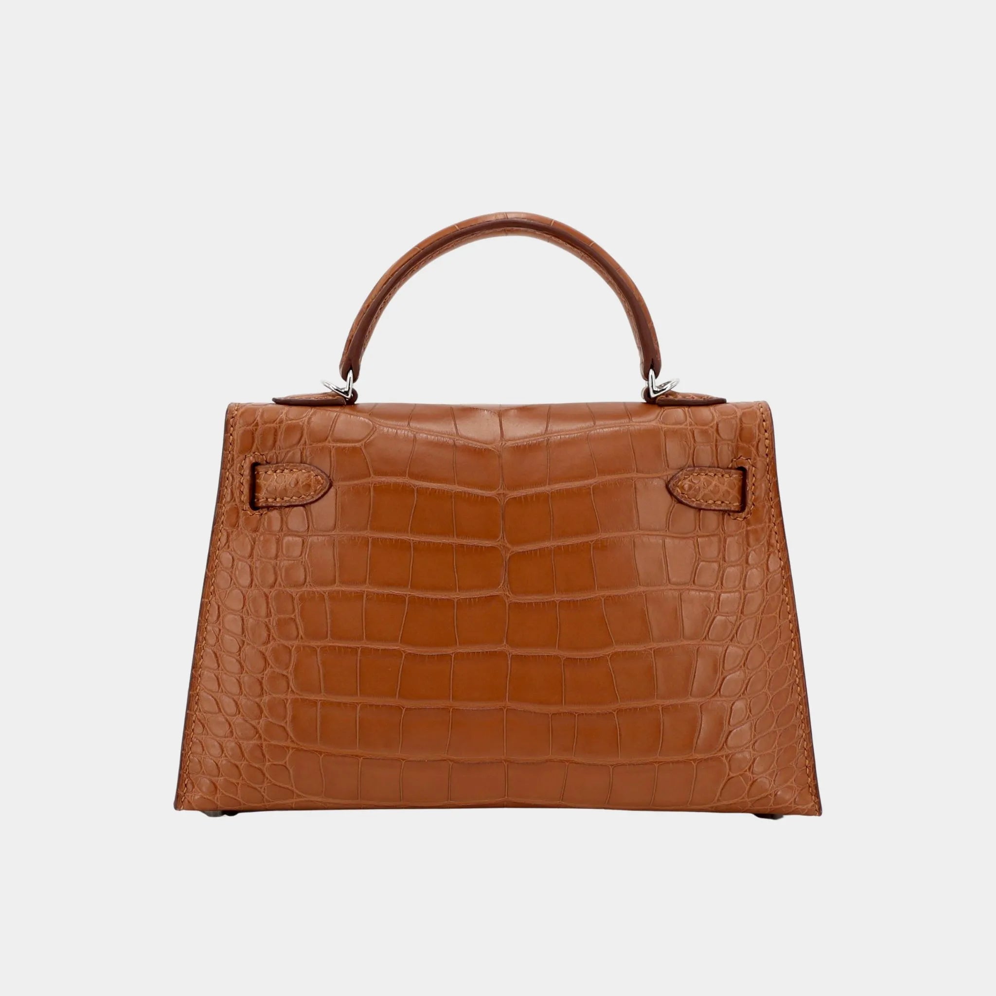 Hermes Mini Kelly Alligator Gold PHW, back