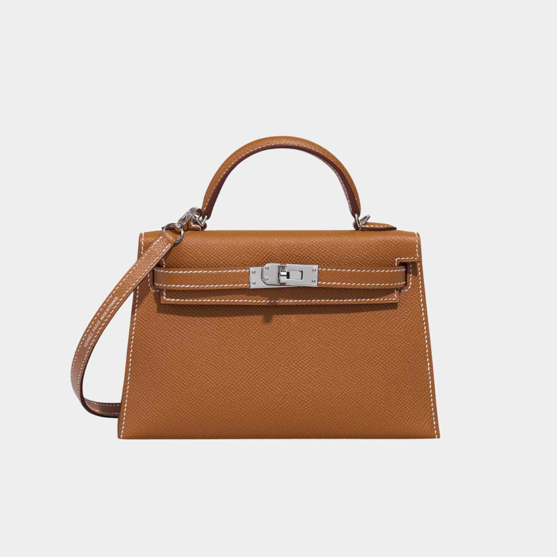 Hermes Mini Kelly Gold PHW, Front