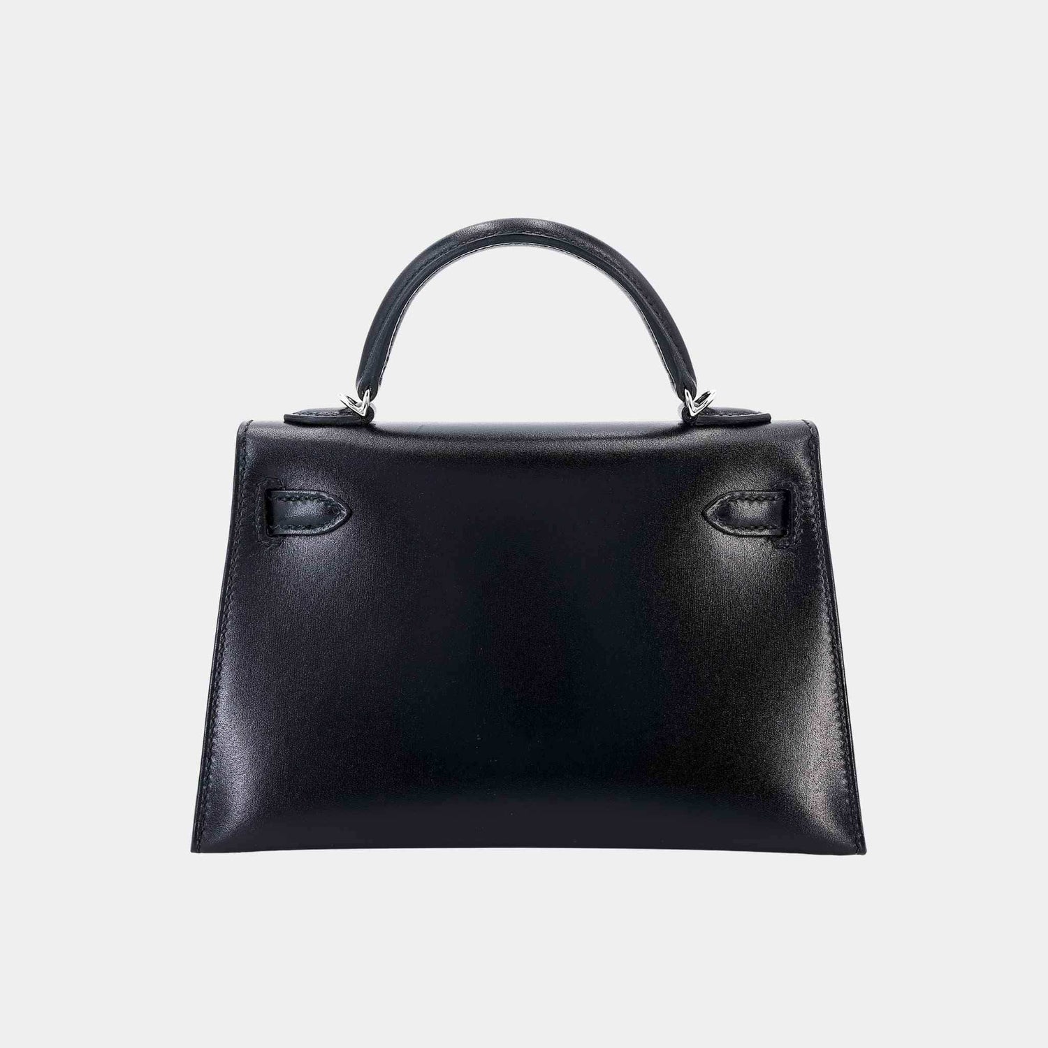 Hermes Mini Kelly II Box-Calf Black PHW, Back