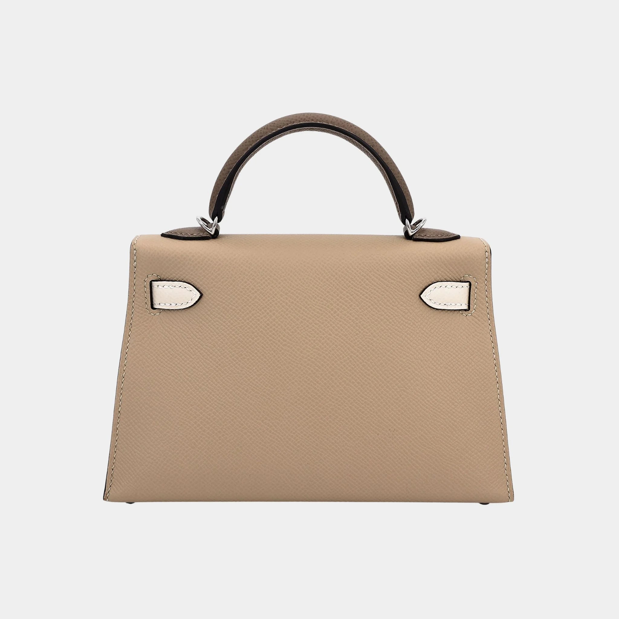 Mini Kelly II Epsom Trench/Craie/Etoupe PHW, Back 
