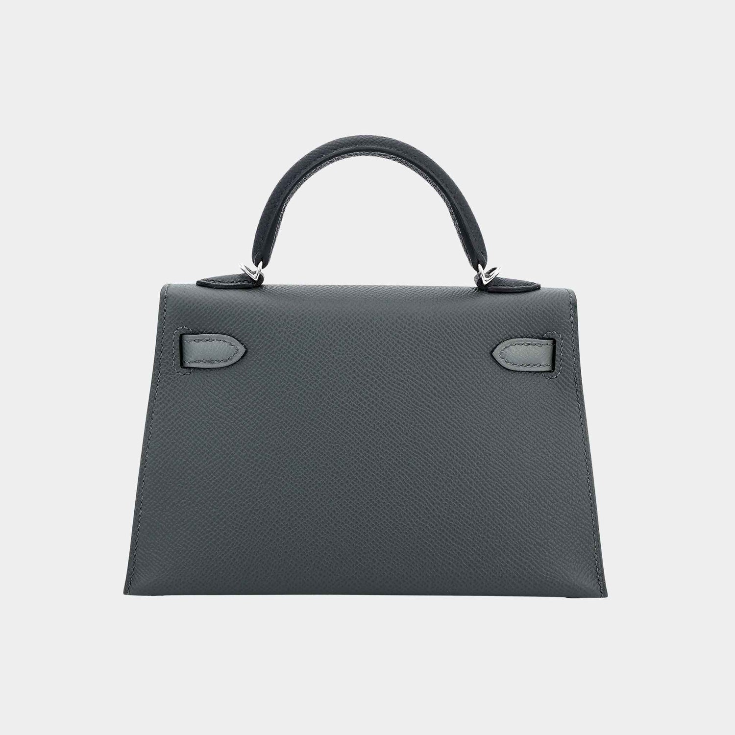 Hermes Mini Kelly II Epsom Vert Mangrove/Vert Amande/Black PHW, Back