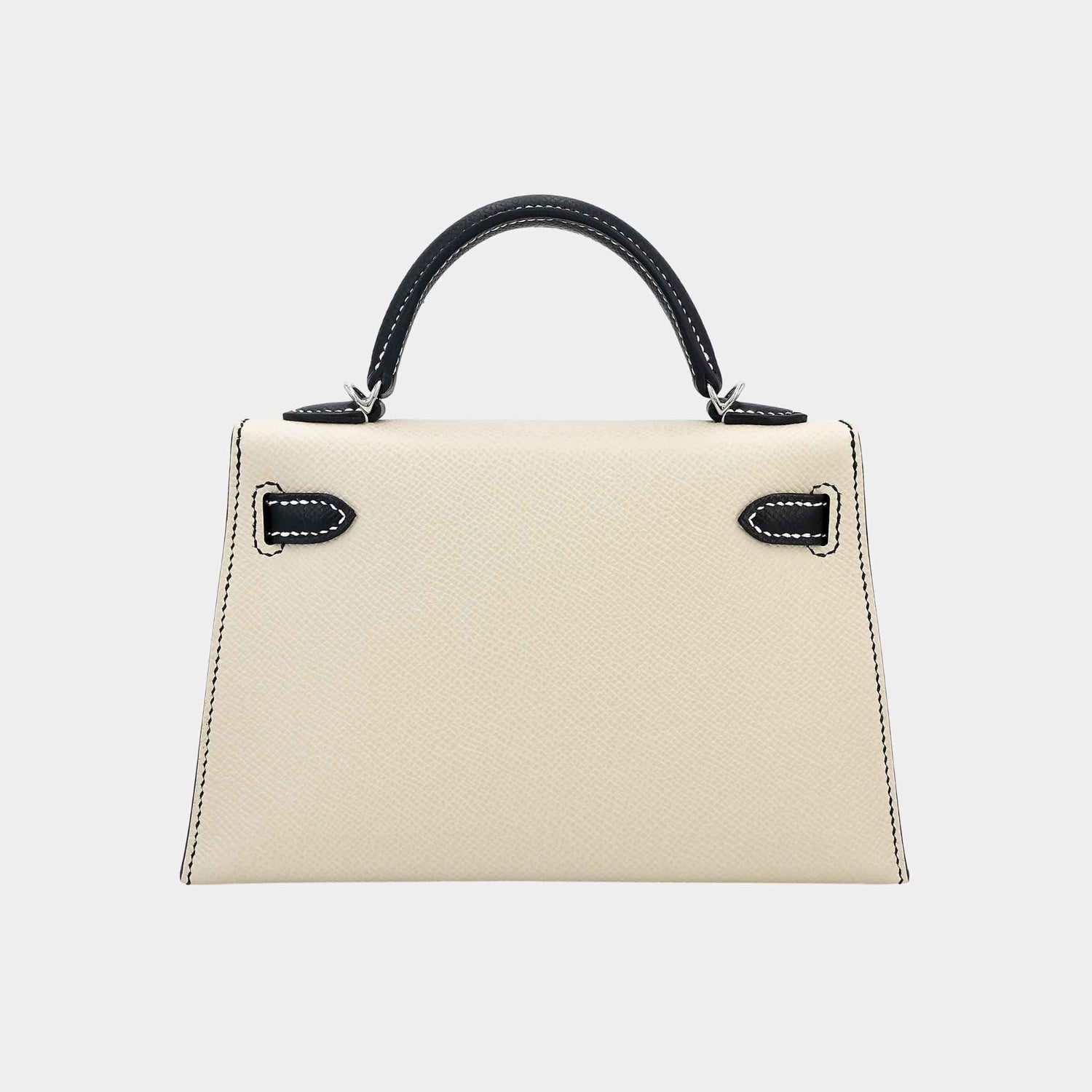 Hermes Mini Kelly II HSS Epsom Nata/Black PHW, Back