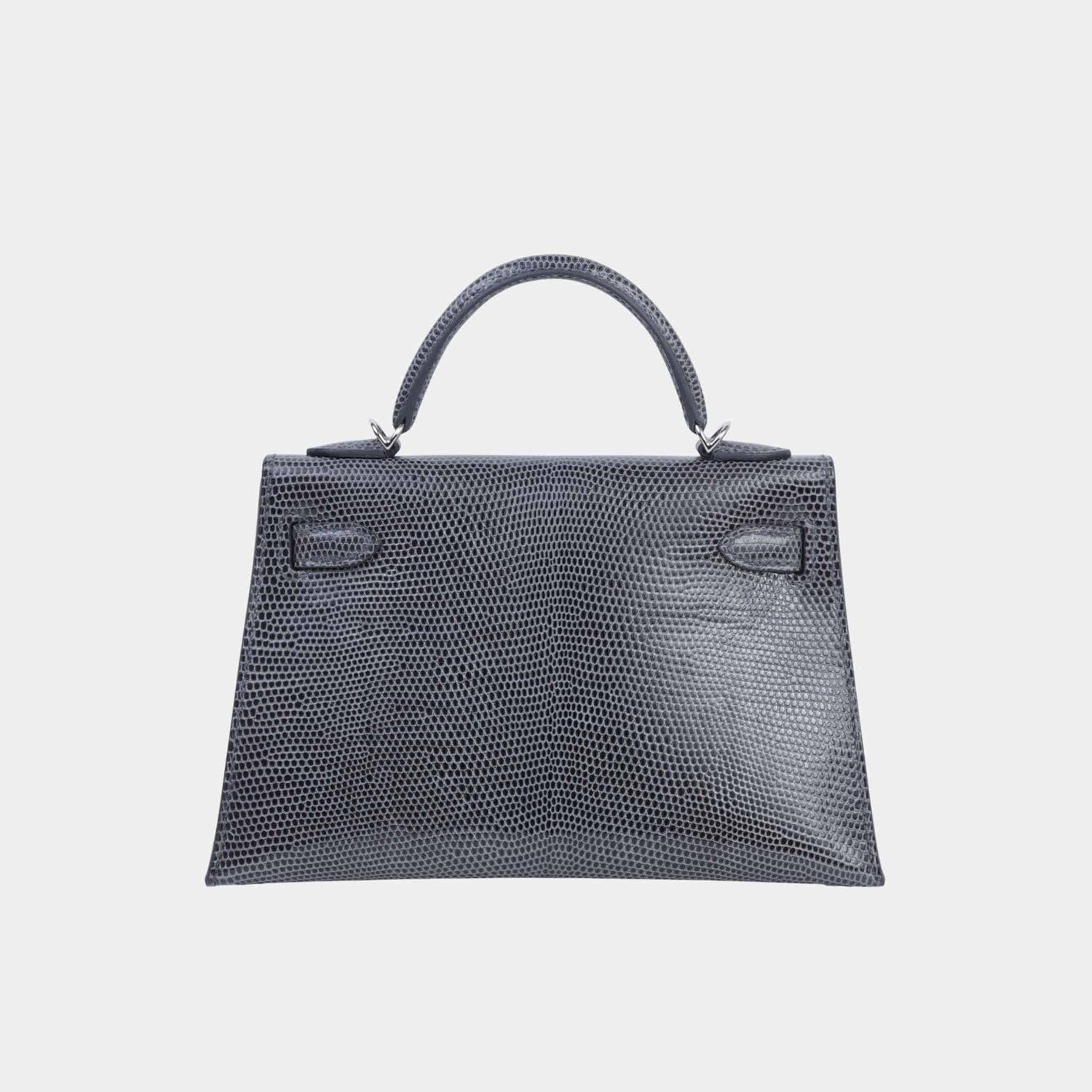 Hermes Mini Kelly II Lizard Ardoise PHW, Back