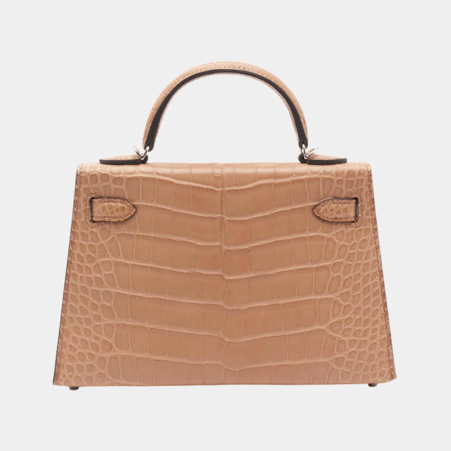 Hermes Mini Kelly Matte Alligator Chai PHW, Back