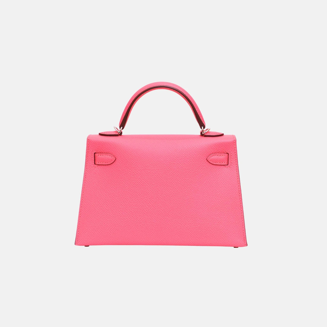 Hermes Mini Kelly Rose Azalee Epsom PHW، من الخلف