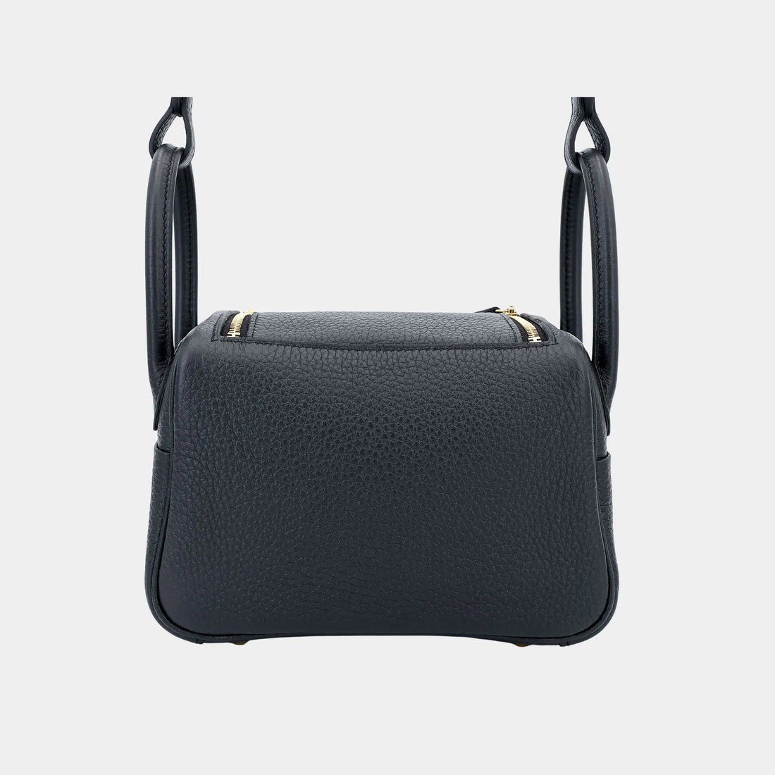 Hermes Mini Lindy II جلد كلمنس أسود GHW، من الخلف 