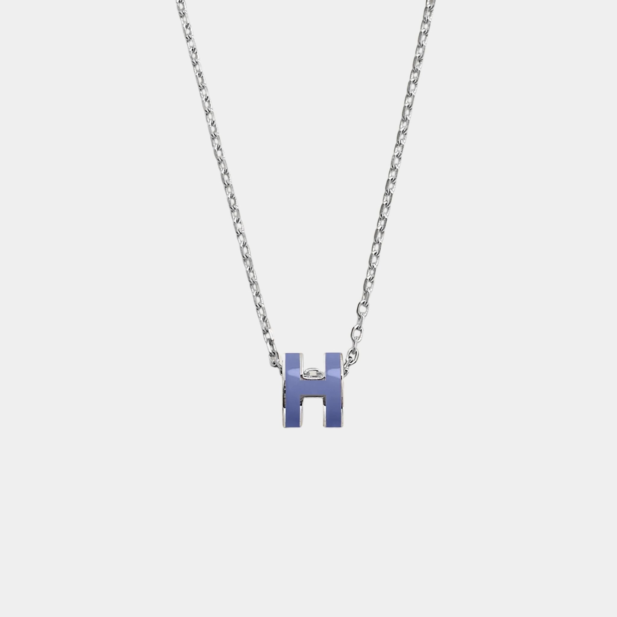 Mini Pop H Pendant Palladium Plated, Lilas