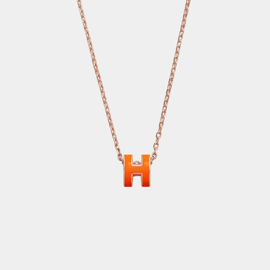 Mini Pop H Pendant Rose Gold Plated