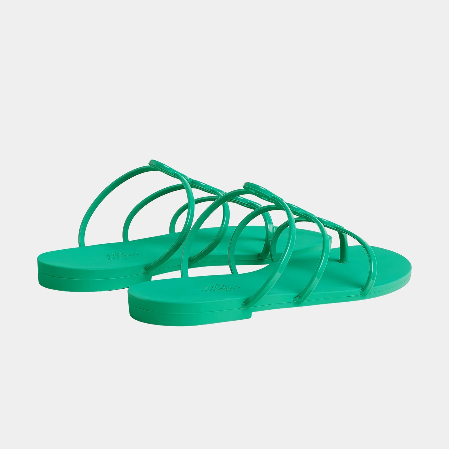 Hermes Mykonos Sandal in Waterproof TPU, Vert Tourmaline, Back