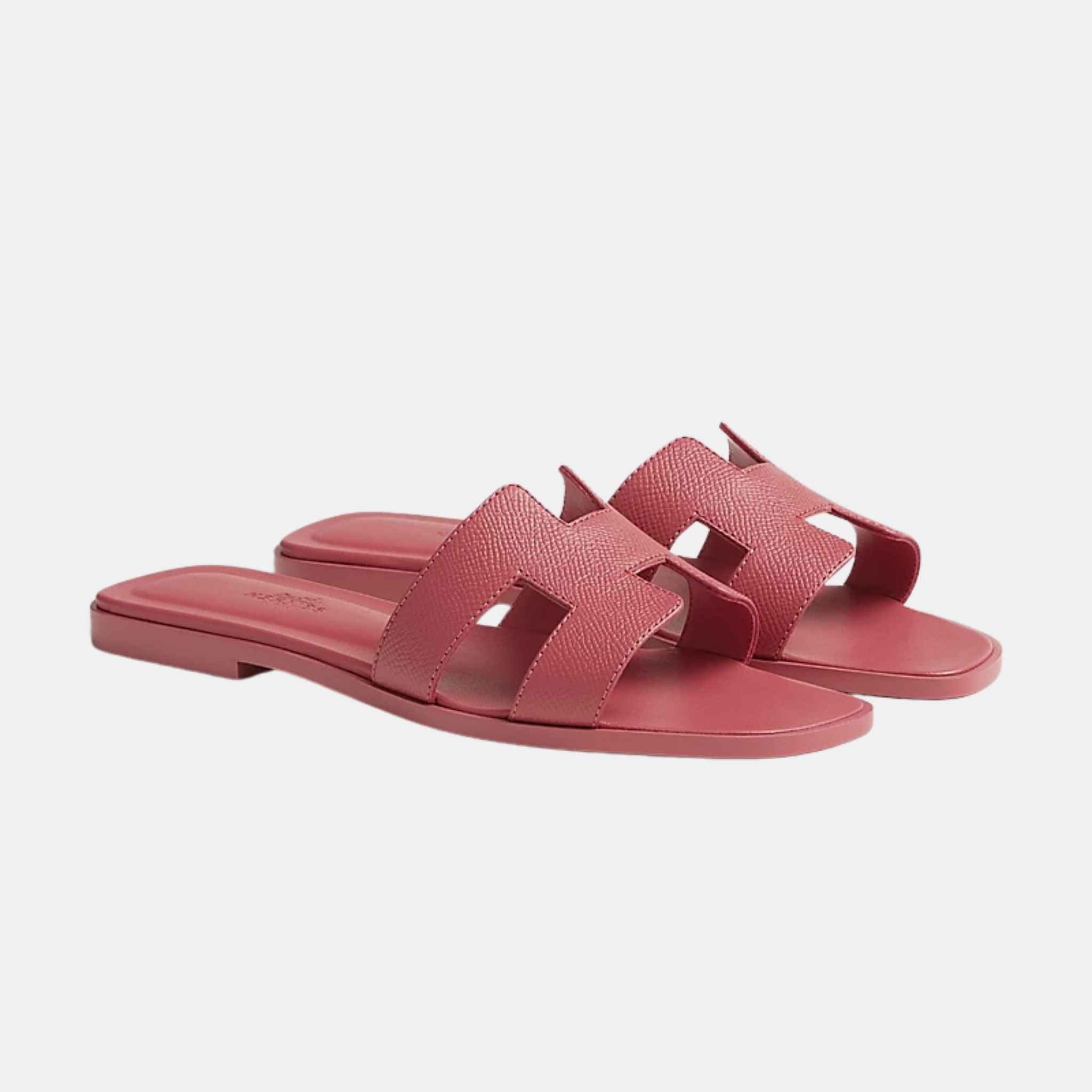 Hermes Oran Sandal, Rose De Venice, Side View