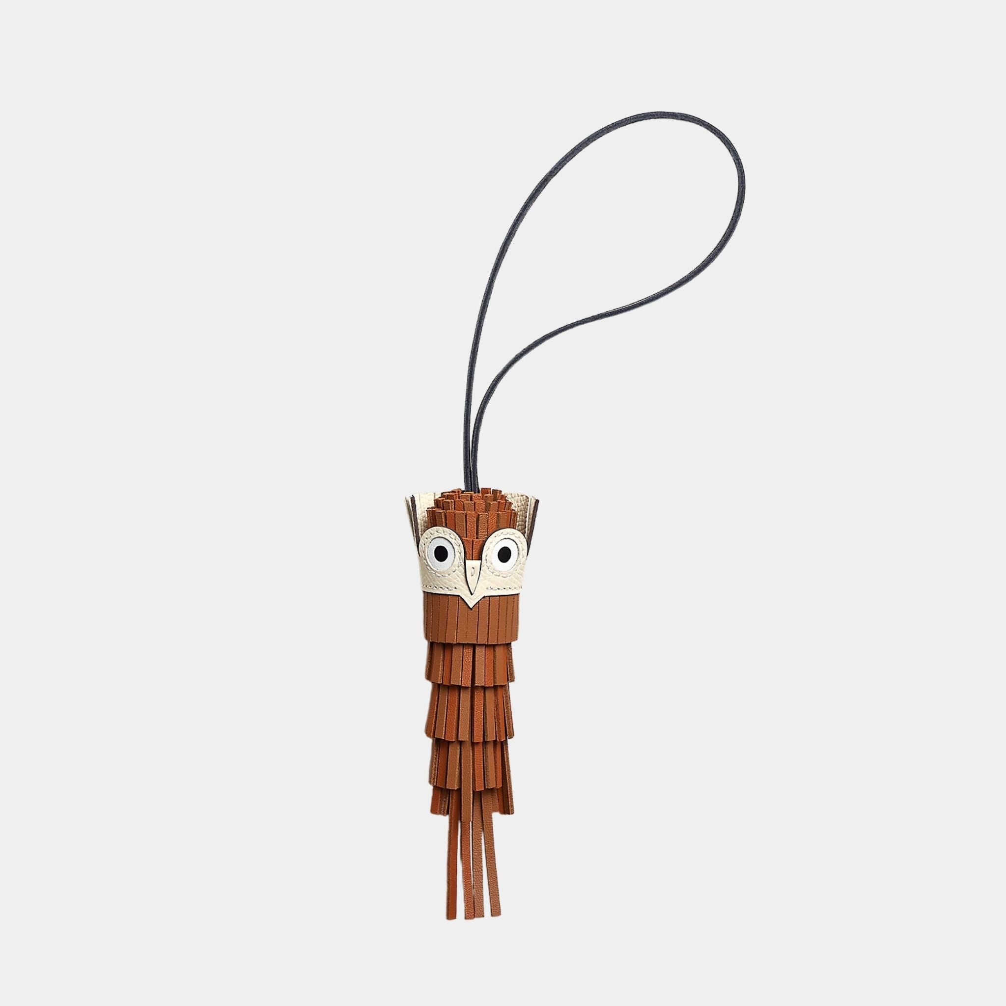 Hermes Owl Bag Charm, Gold, Pain Depice, Noir, Nata, Blanc