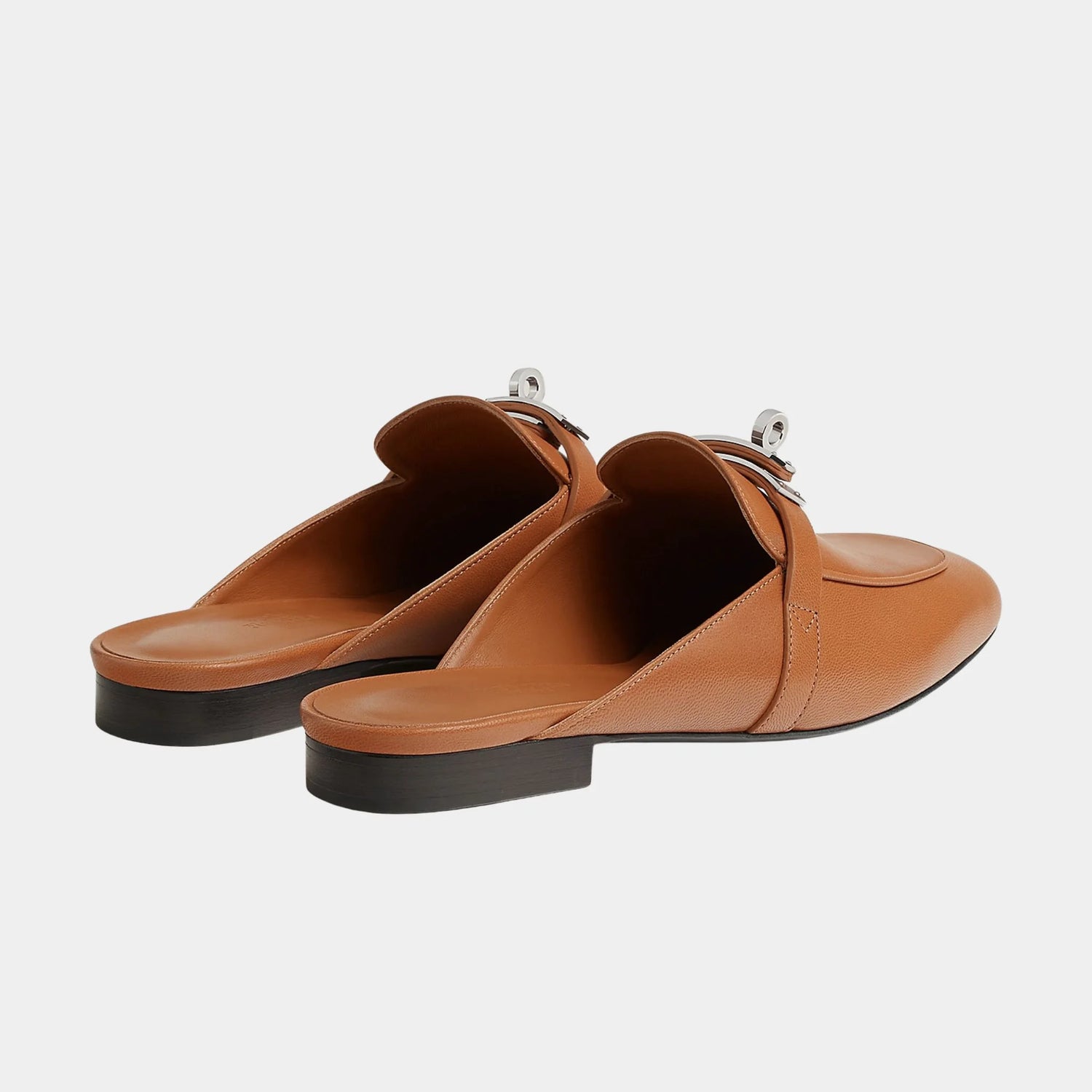 Hermes Oz Mule Goatskin PHW, Naturel, Back