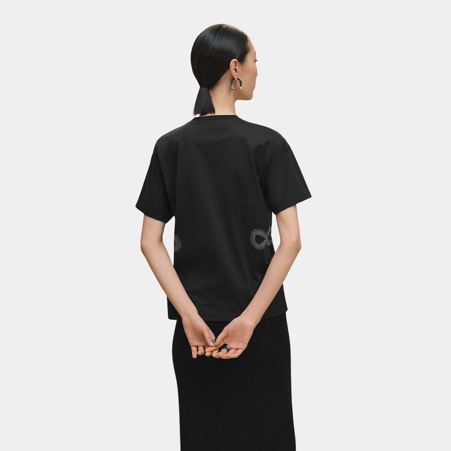 Hermes Palefroi Remix Printed Maxi T-shirt, Noir, Back