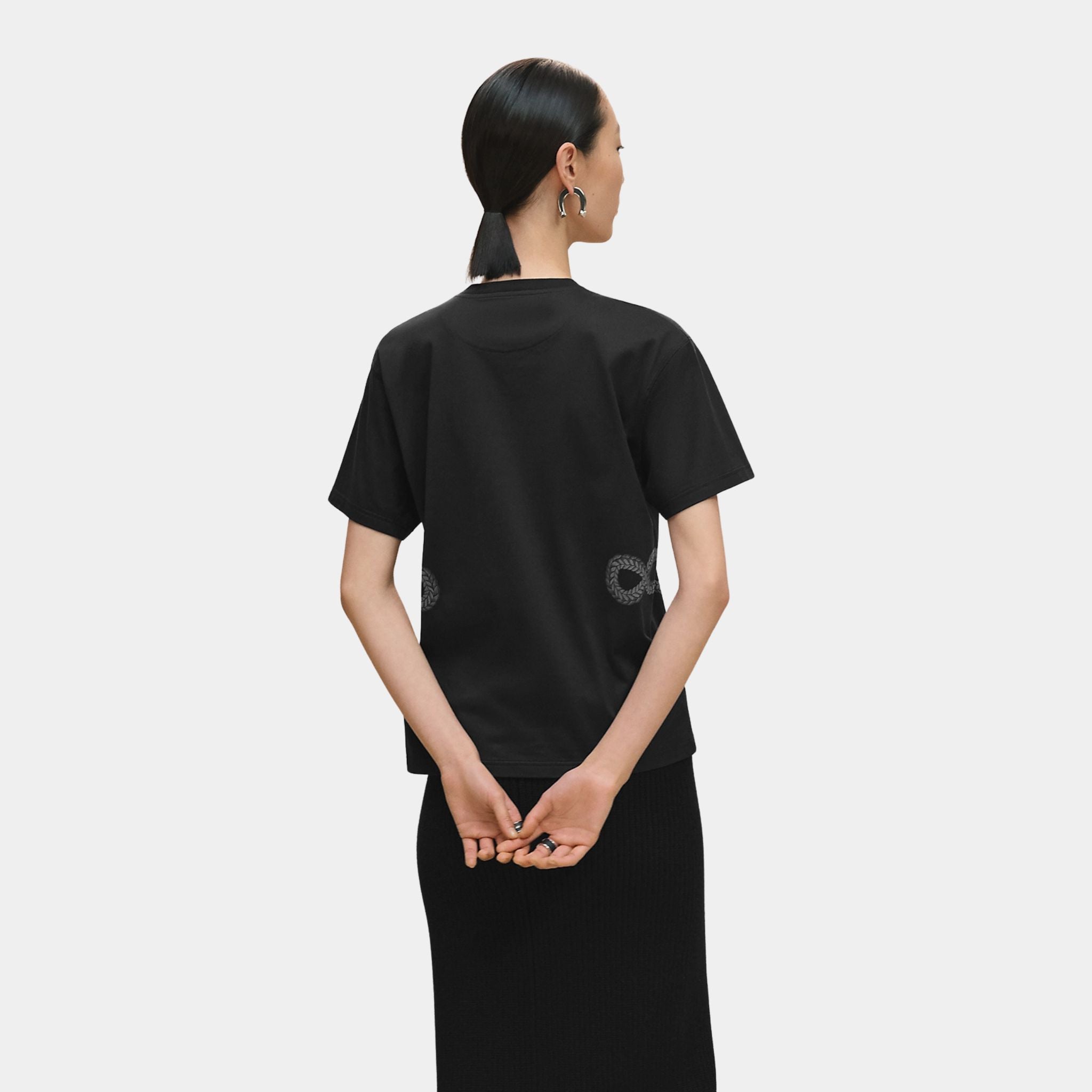 Hermes Palefroi Remix Printed Maxi T-shirt, Noir, Back