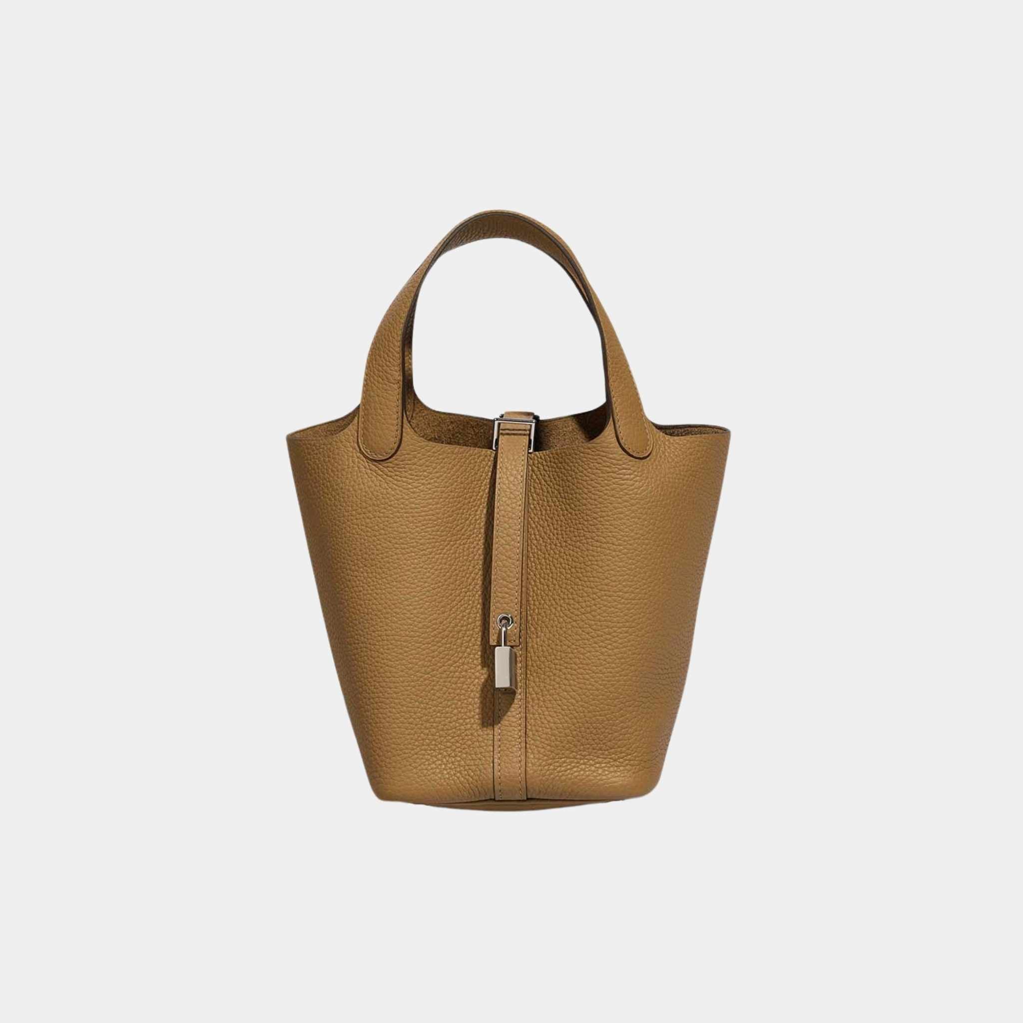 Hermes Picotin 18 Clemence Biscuit PHW, Front