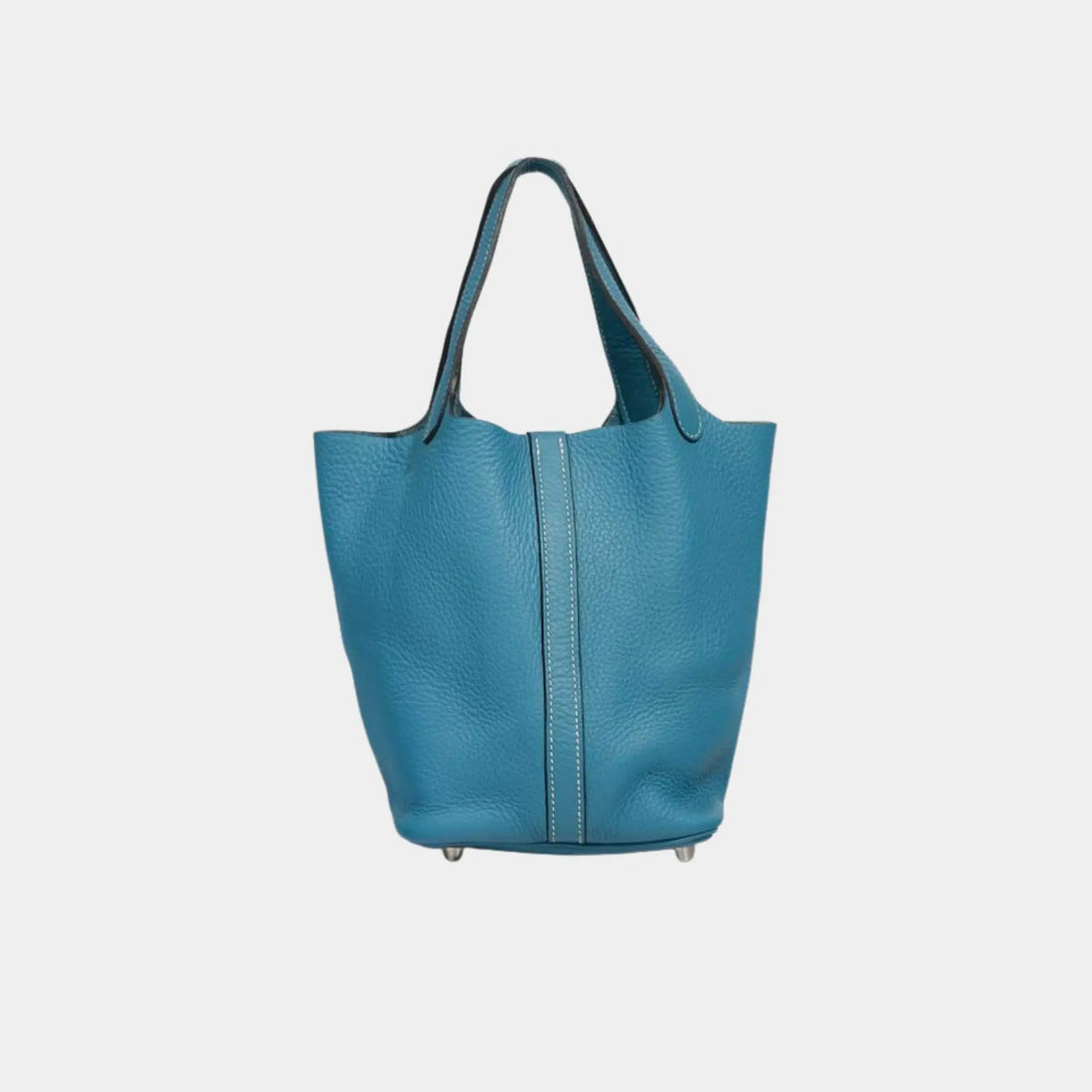 Hermes Picotin 18 Clemence Bleu Jean PHW, Back 