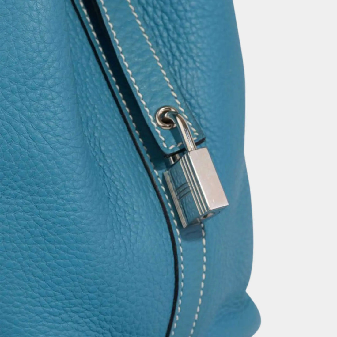 Hermes Picotin 18 Clemence Bleu Jean PHW, Lock