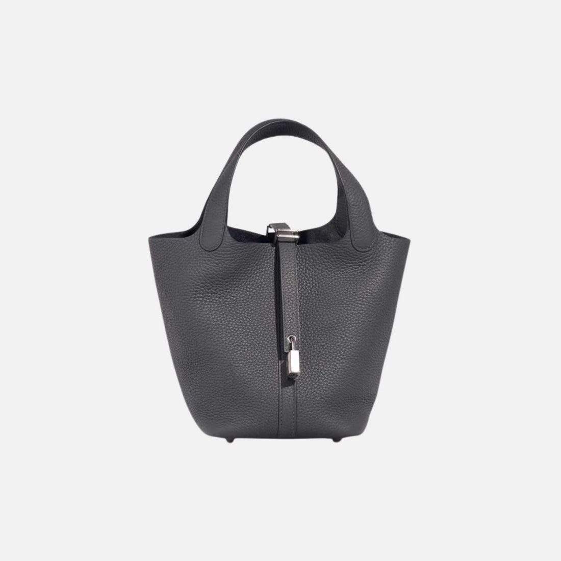 Hermes Picotin 18 Clemence Gris Misty PHW, Front