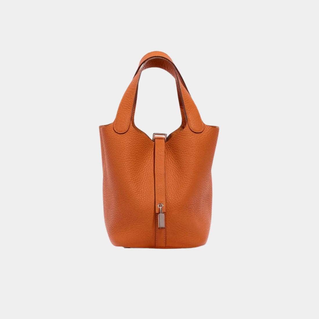 Hermes Picotin 18 Clemence Orange PHW, Front 
