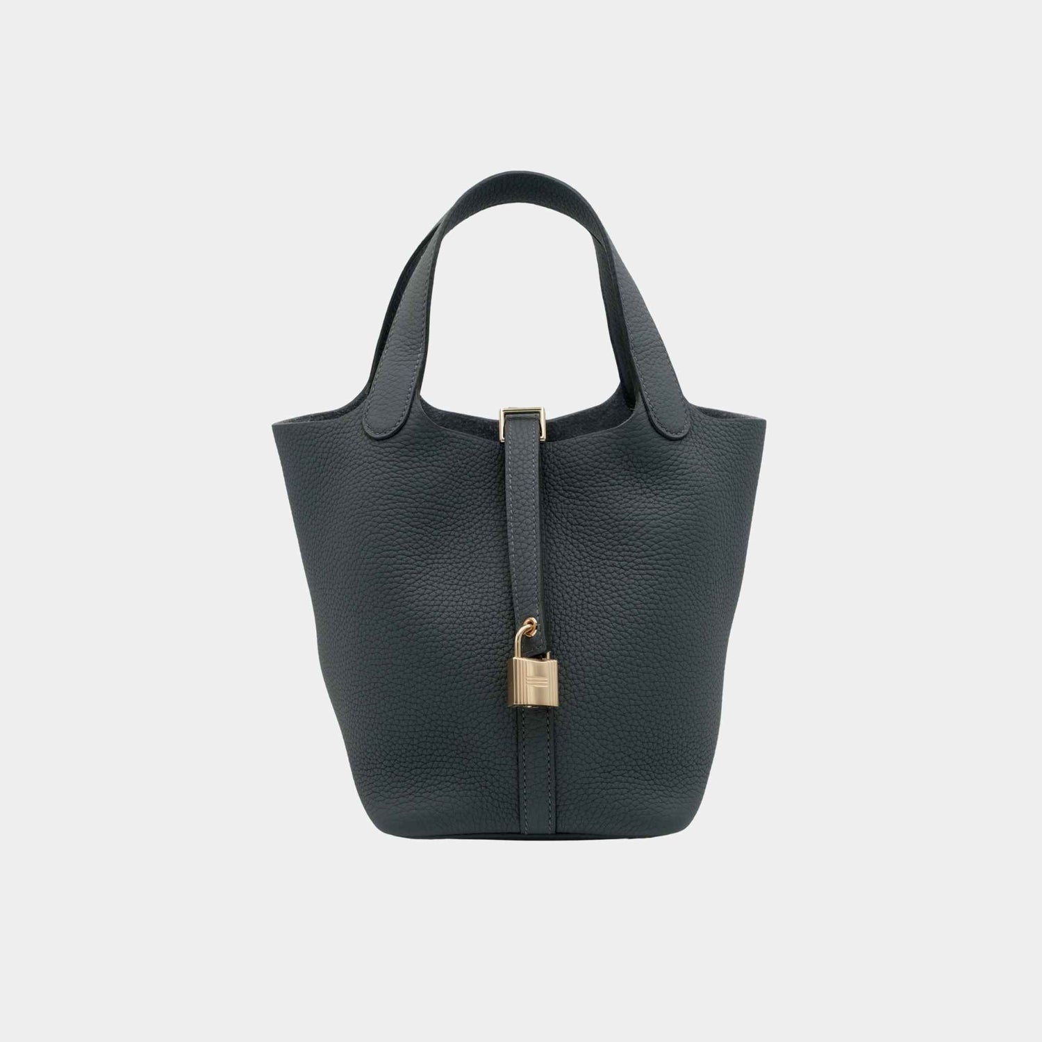 Hermes Picotin 18 Gris Misty PBHW, Front