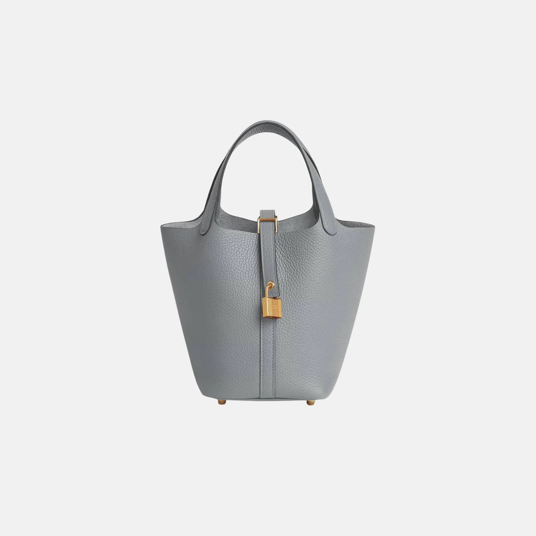 Hermes Picotin 18 Gris Pantin Clemence GHW, Front