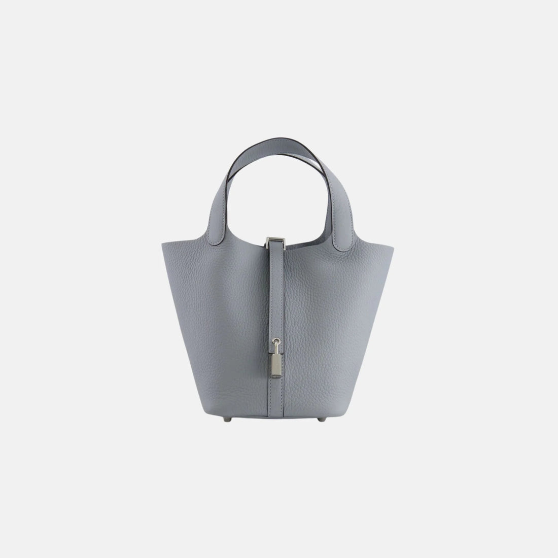 Hermes Picotin 18 Gris Pantin Clemence PHW, Front