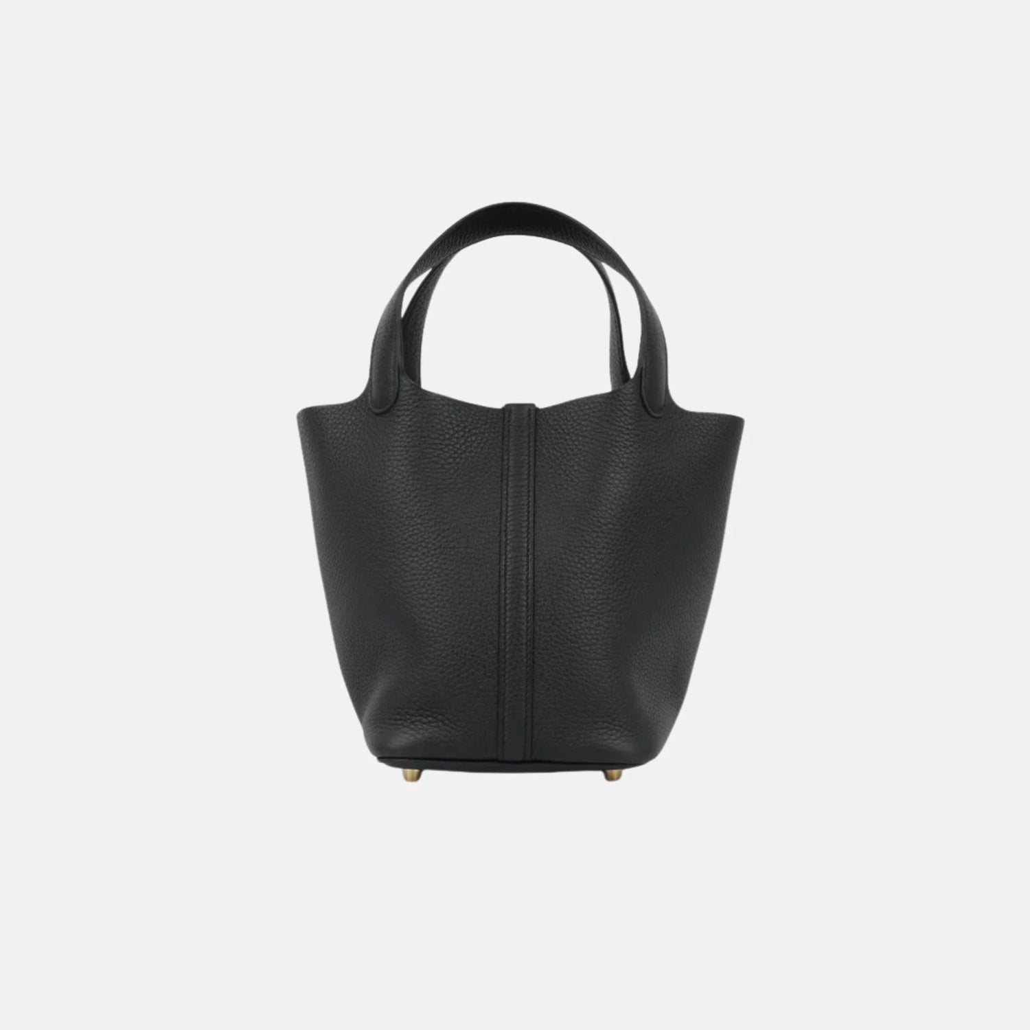 Hermes Picotin 18 Noir Clemence Leather GHW, Back