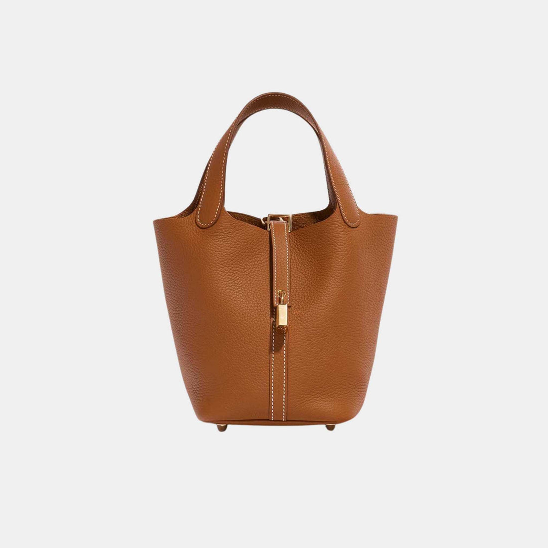 Hermes Picotin 18 Taurillon Clemence Gold GHW, Front